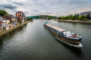 Fototapeta na wymiar River Meuse through Namur, Belgium