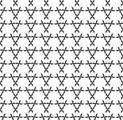 Fototapeta premium Abstract geometric Seamless pattern . Repeating geometric Black and white texture. geometric decoration