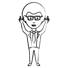 Cartoon businessman icon