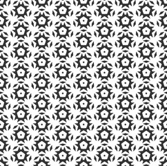 Abstract geometric Seamless pattern . Repeating geometric Black and white texture. geometric decoration