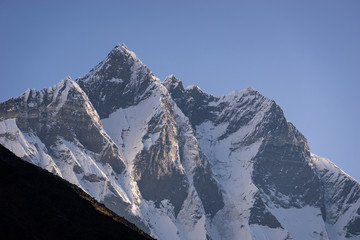 Lhotse mountain peak, 4th highest mountain peak in the world, Everest region, Nepal