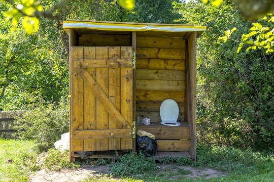 Ancient outdoor toilet