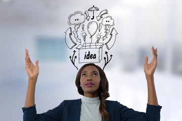 Woman having an idea