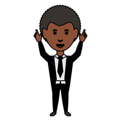 cartoon businessman icon