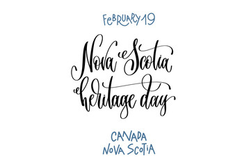 february 19 - Nova Scotia heritage day - Canada Nova Scotia