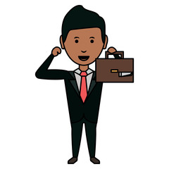 Cartoon businessman icon