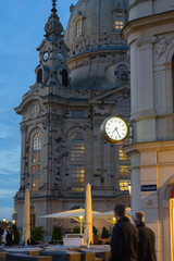 View on the Frauenkirche Dresden in the evening