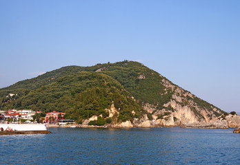 Fototapeta premium Parga city beach summer season
