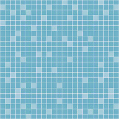 Tile bathroom. Tile of blue on the wall. Template for sauna bath. Vector illustration flat design. Isolated on background.