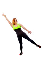 Obraz premium beautiful young strong woman.