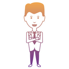 cartoon businessman icon
