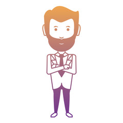 cartoon businessman icon