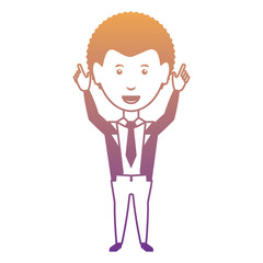cartoon businessman icon