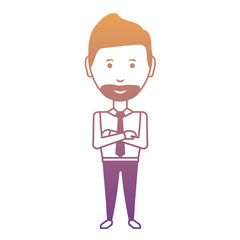 cartoon businessman icon