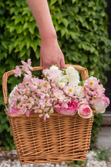 basket of roses
