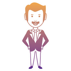 cartoon businessman icon