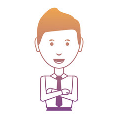 cartoon businessman icon