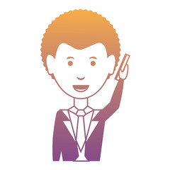 cartoon businessman icon