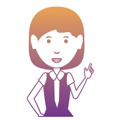 cartoon businesswoman icon