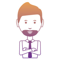 cartoon businessman icon