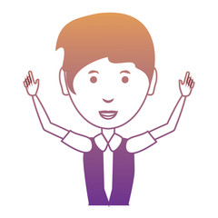 cartoon businesswoman icon