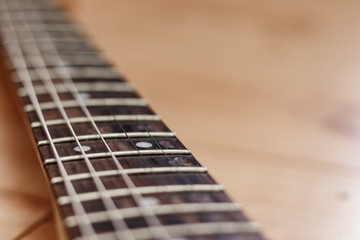 Fototapeta premium Gitarren Griffbrett aus Palisander