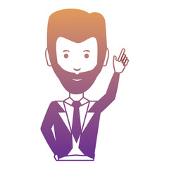 cartoon businessman icon