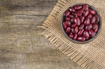 Raw red beans Phaseolus vulgaris