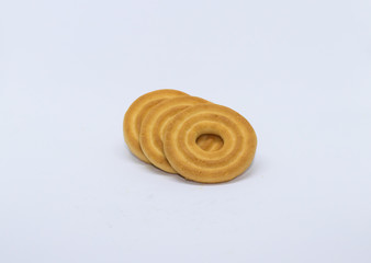 biscuits in white background