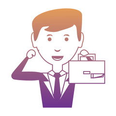 Cartoon businessman icon