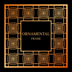 Vintage ornamental frame