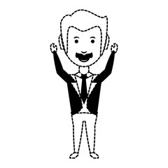 cartoon businessman icon