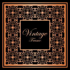 Vintage ornamental frame