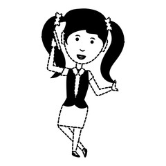 cartoon businesswoman icon