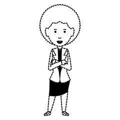 cartoon businesswoman icon