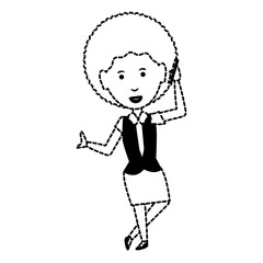 cartoon businesswoman icon