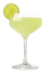 Classic lime daiquiri cocktail