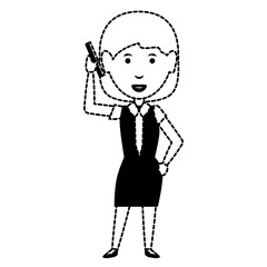 cartoon businesswoman icon