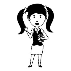 cartoon businesswoman icon