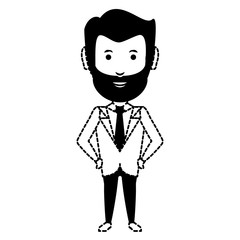 cartoon businessman icon