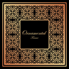 Vintage ornamental frame