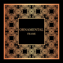 Vintage ornamental frame