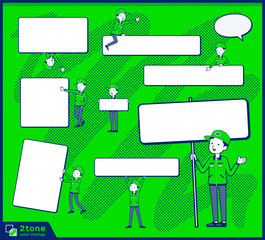 2tone type Delivery men_set 13