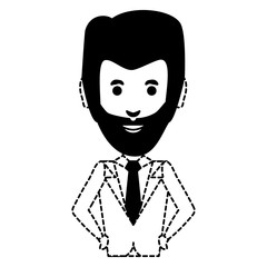 cartoon businessman icon