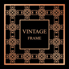Vintage ornamental frame