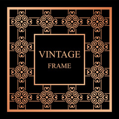 Vintage ornamental frame