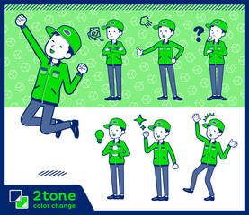 2tone type Delivery men_set 01