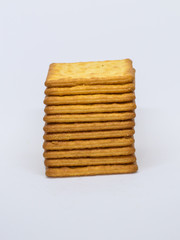 biscuits in white background