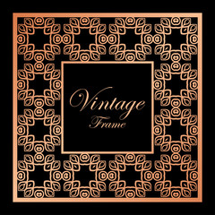 Vintage ornamental frame