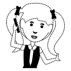 cartoon businesswoman icon